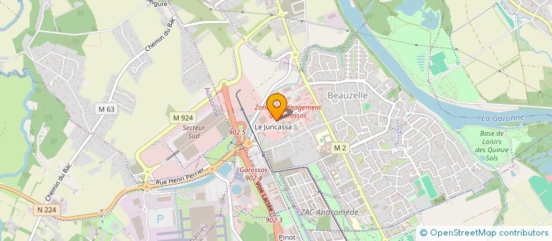 localisation de l'entreprise LA CAHUTE  BEAUZELLE