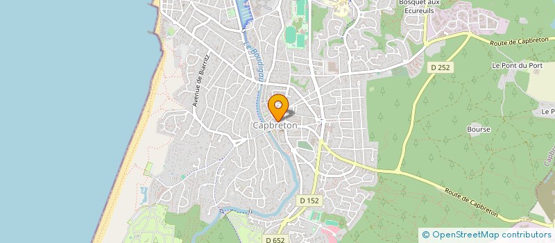 localisation de l'entreprise LA CAHUTE à CAPBRETON