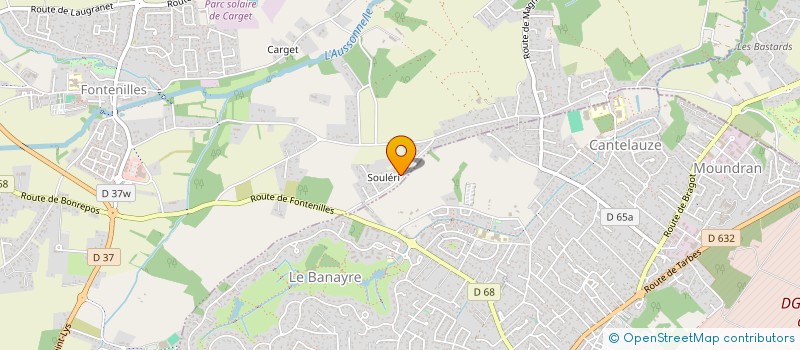 localisation de l'entreprise LA CAHUTE DU MELOMANE  FONTENILLES