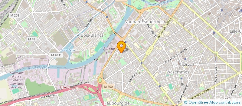 localisation de l'entreprise LA CAHUTE PRODUCTION à LILLE