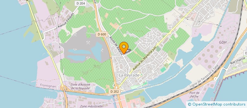 localisation de l'entreprise LA CAILLASSE à FRONTIGNAN