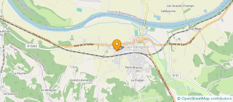 localisation de l'entreprise LA CAILLE 2000  SIORAC-EN-PERIGORD