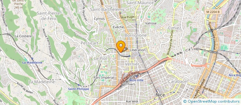 localisation de l'entreprise LA CAILLE à NICE