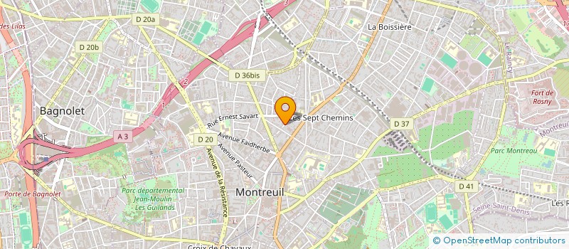 localisation de l'entreprise LA CAILLETTE à MONTREUIL