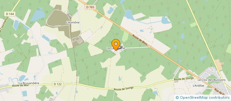 localisation de l'entreprise LA CAILLETTERIE  MUR-DE-SOLOGNE