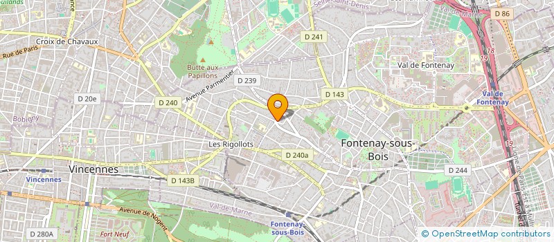 localisation de l'entreprise LA CAISSE A GLINGUES à FONTENAY-SOUS-BOIS