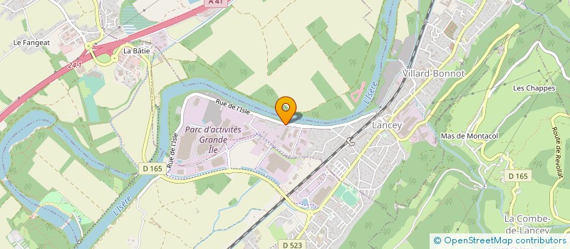 localisation de l'entreprise LA CAISSERIE à VILLARD-BONNOT