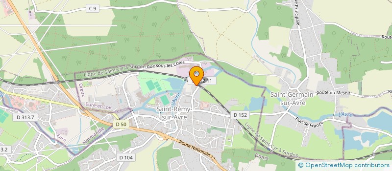 localisation de l'entreprise LA CAISSETTE EUROPENNE à SAINT-REMY-SUR-AVRE