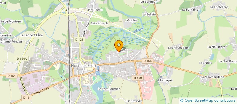 localisation de l'entreprise LA CAJETTE'S CREW  NORT-SUR-ERDRE