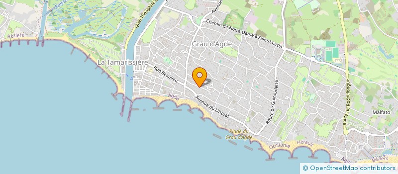 localisation de l'entreprise LA CALADAIRE  AGDE