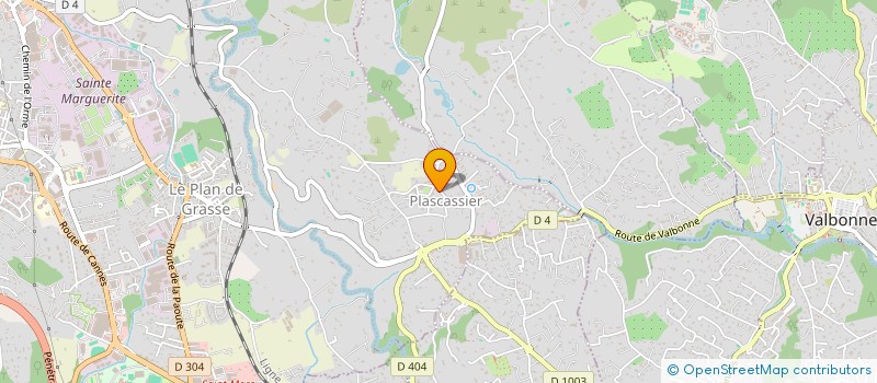 localisation de l'entreprise LA CALADE à GRASSE