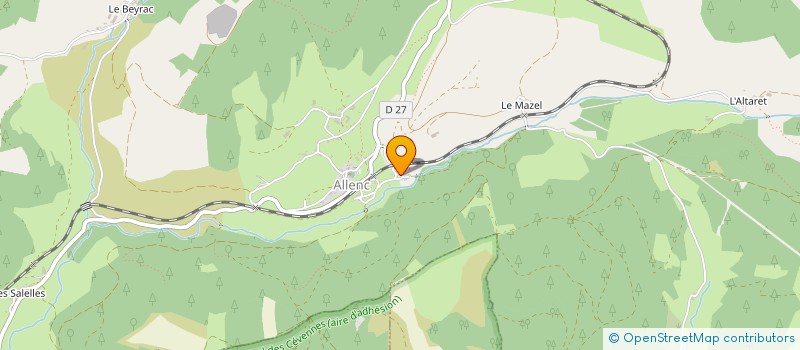 localisation de l'entreprise LA CALADE à MONT LOZERE ET GOULET