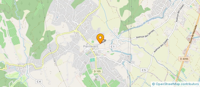 localisation de l'entreprise LA CALADE  PIERREVERT