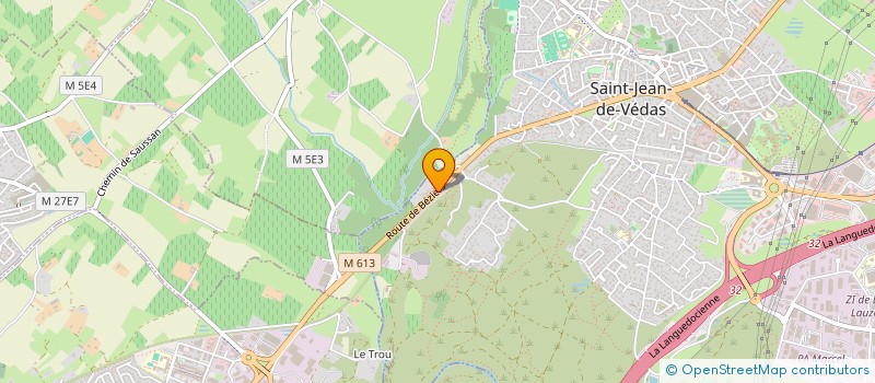 localisation de l'entreprise LA CALADE  SAINT-JEAN-DE-VEDAS