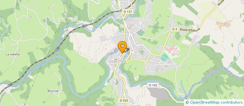 localisation de l'entreprise LA CALADE  UZERCHE