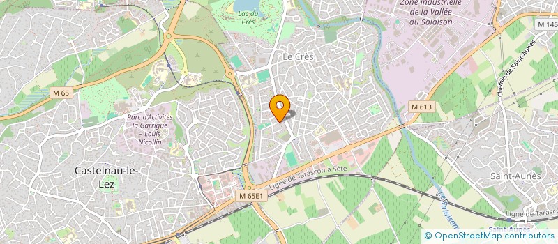 localisation de l'entreprise LA CALADE  LE CRES