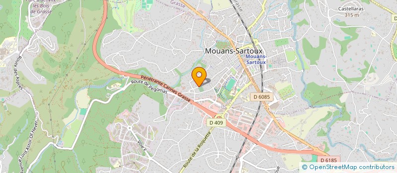localisation de l'entreprise LA CALADETTE à MOUANS-SARTOUX