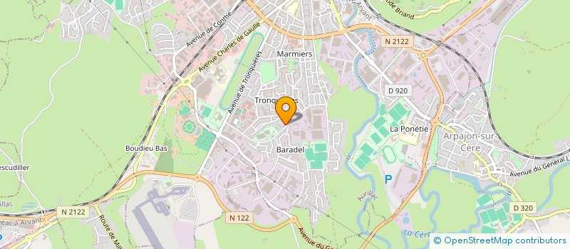 localisation de l'entreprise LA CALANDRETA DEL VERNHAT à AURILLAC