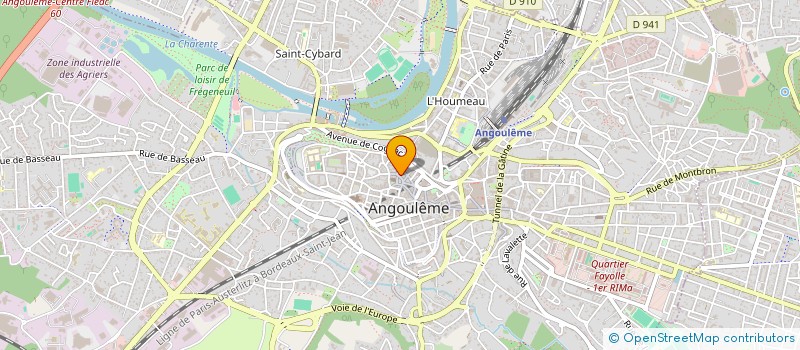 localisation de l'entreprise LA CALANDRINE à ANGOULEME