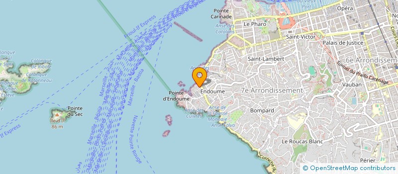 localisation de l'entreprise LA CALANQUE à MARSEILLE