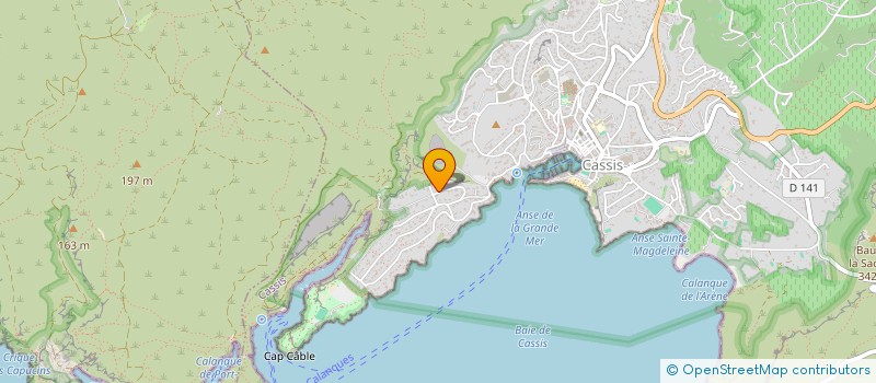 localisation de l'entreprise LA CALANQUE à CASSIS