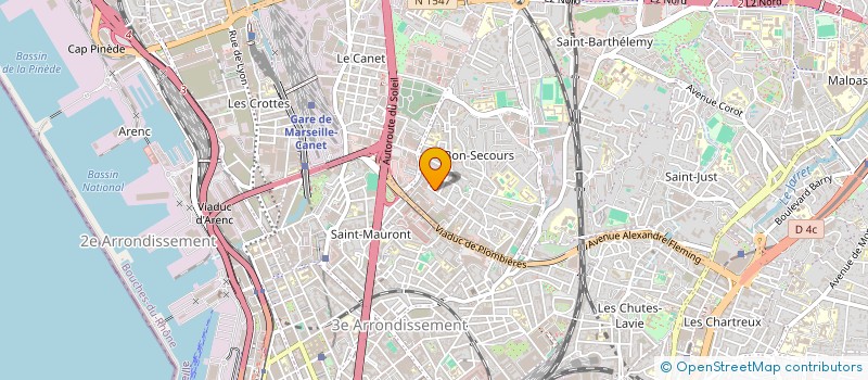 localisation de l'entreprise LA CALANQUE à MARSEILLE