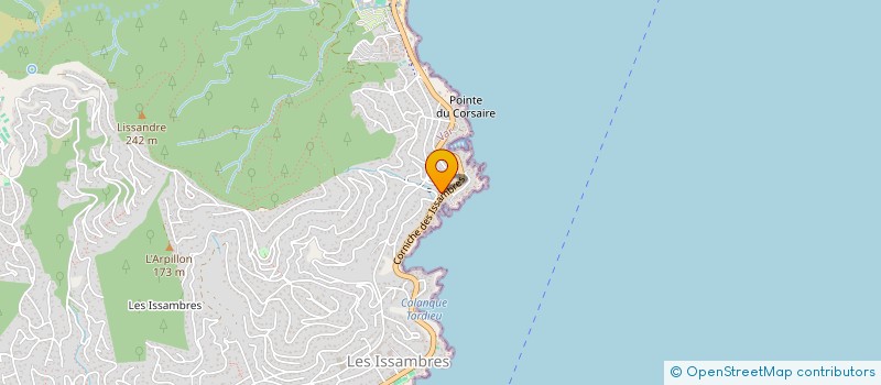 localisation de l'entreprise LA CALANQUE  ROQUEBRUNE-SUR-ARGENS