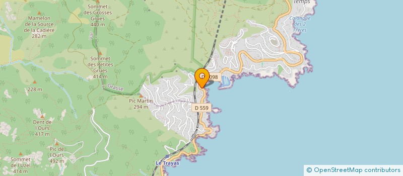 localisation de l'entreprise LA CALE DE LA FIGUEIRETTE  THEOULE-SUR-MER