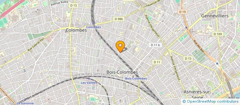 localisation de l'entreprise LA CALEBASSE à BOIS COLOMBES