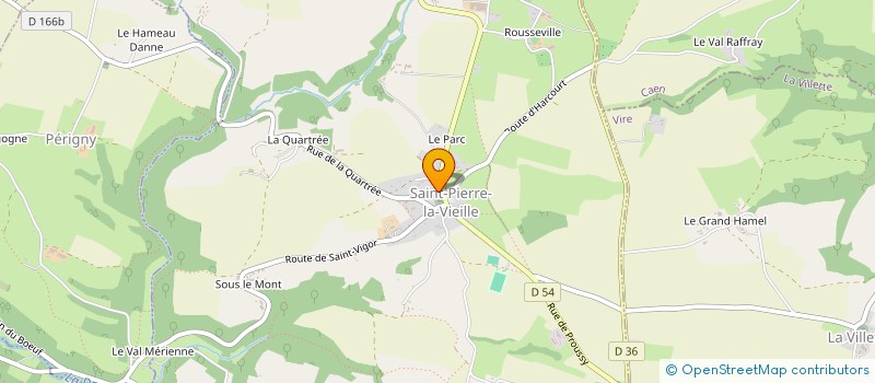 localisation de l'entreprise LA CALEBASSE  LES MONTS D'AUNAY