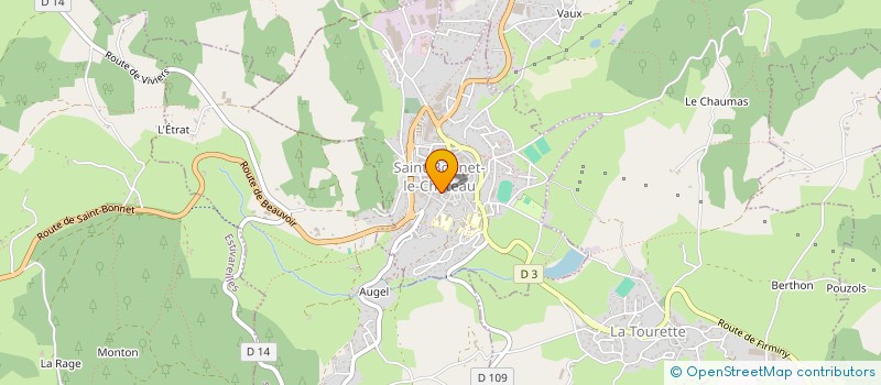 localisation de l'entreprise LA CALECHE  SAINT-BONNET-LE-CHATEAU