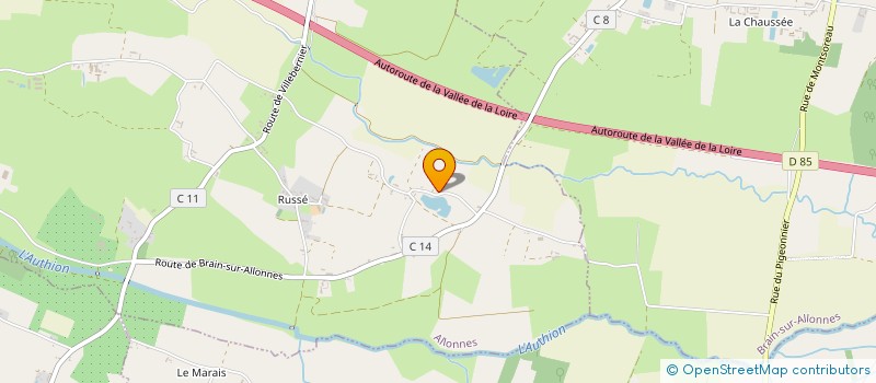 localisation de l'entreprise LA CALECHE  SAUMUR