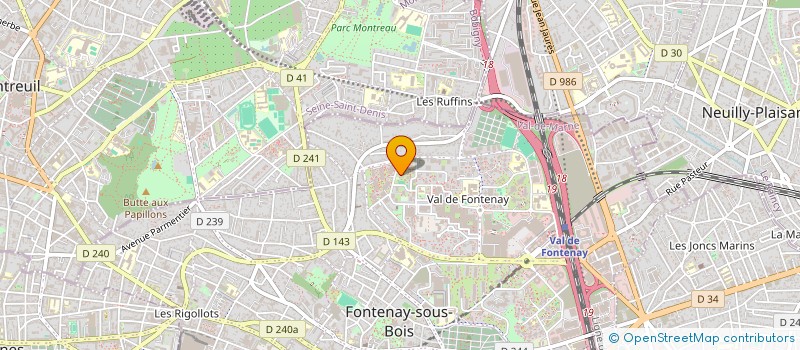 localisation de l'entreprise LA CALECHE DOREE à FONTENAY-SOUS-BOIS