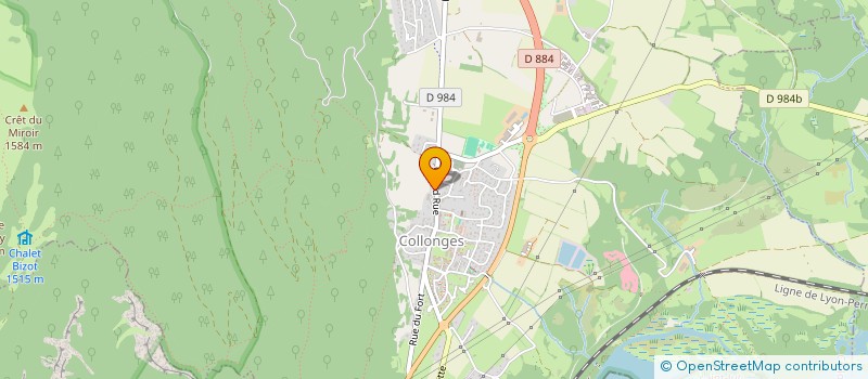 localisation de l'entreprise LA CALECHE SARL  COLLONGES