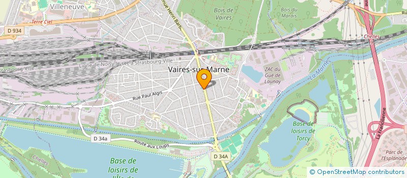 localisation de l'entreprise LA CALECHE VTC  VAIRES-SUR-MARNE