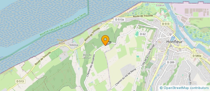 localisation de l'entreprise LA CALFORNIE DE GRACE à HONFLEUR