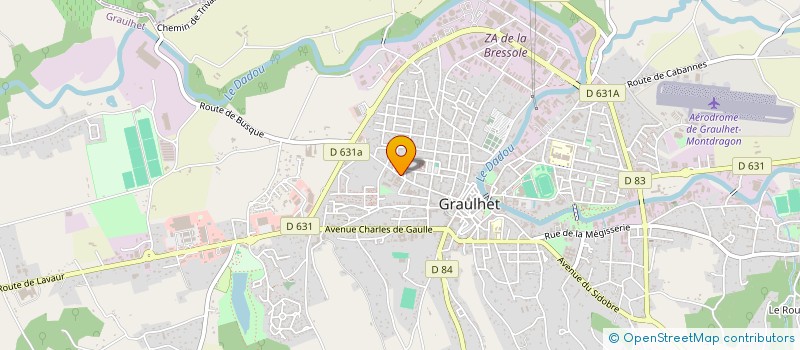 localisation de l'entreprise LA CALIDA  GRAULHET