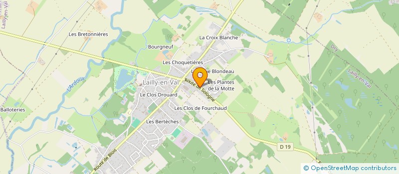 localisation de l'entreprise LA CALIFORNIE  LAILLY-EN-VAL