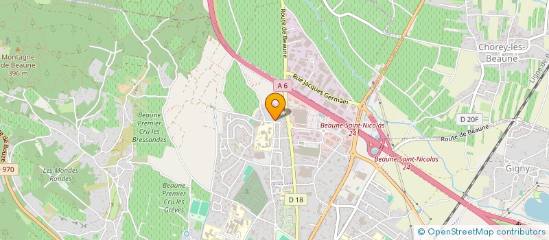 localisation de l'entreprise LA CALIFORNIE  MEURSAULT