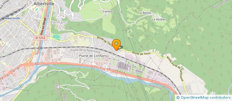 localisation de l'entreprise LA CALIFORNIE  ALBERTVILLE