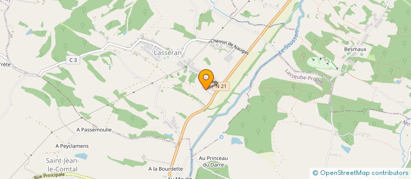 localisation de l'entreprise LA CALIFORNIE  LASSERAN