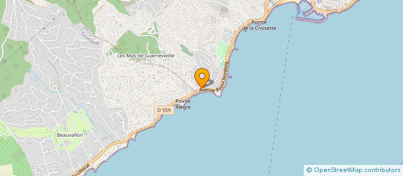 localisation de l'entreprise LA CALIFORNIE à SAINTE-MAXIME