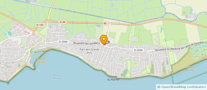 localisation de l'entreprise LA CALIFORNIE à LA TRANCHE-SUR-MER