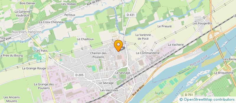 localisation de l'entreprise LA CALIGERIENNE  POCE-SUR-CISSE