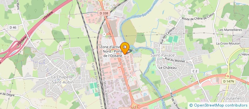 localisation de l'entreprise LA CALIGOURMANDE  LA CHAPELLE-SAINT-AUBIN