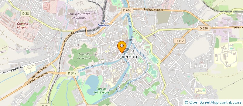 localisation de l'entreprise LA CALINERI à VERDUN