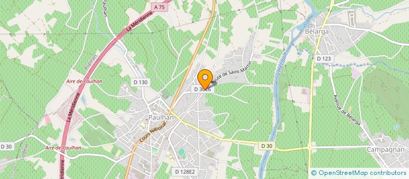 localisation de l'entreprise LA CALISTE  PAULHAN