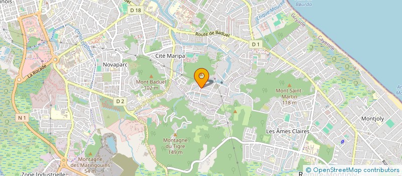 localisation de l'entreprise LA CALLE 973  CAYENNE