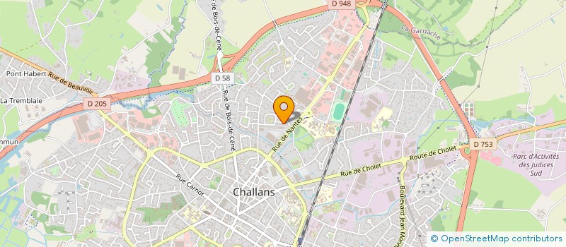 localisation de l'entreprise LA CALLIGRAMME à CHALLANS