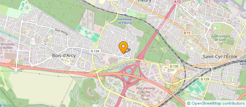 localisation de l'entreprise LA CALMA BLANCA  BOIS-D'ARCY